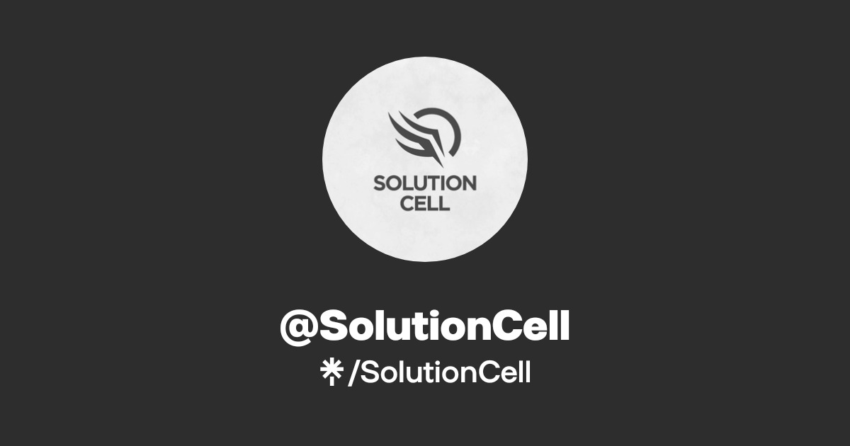 SolutionCell | Instagram | Linktree