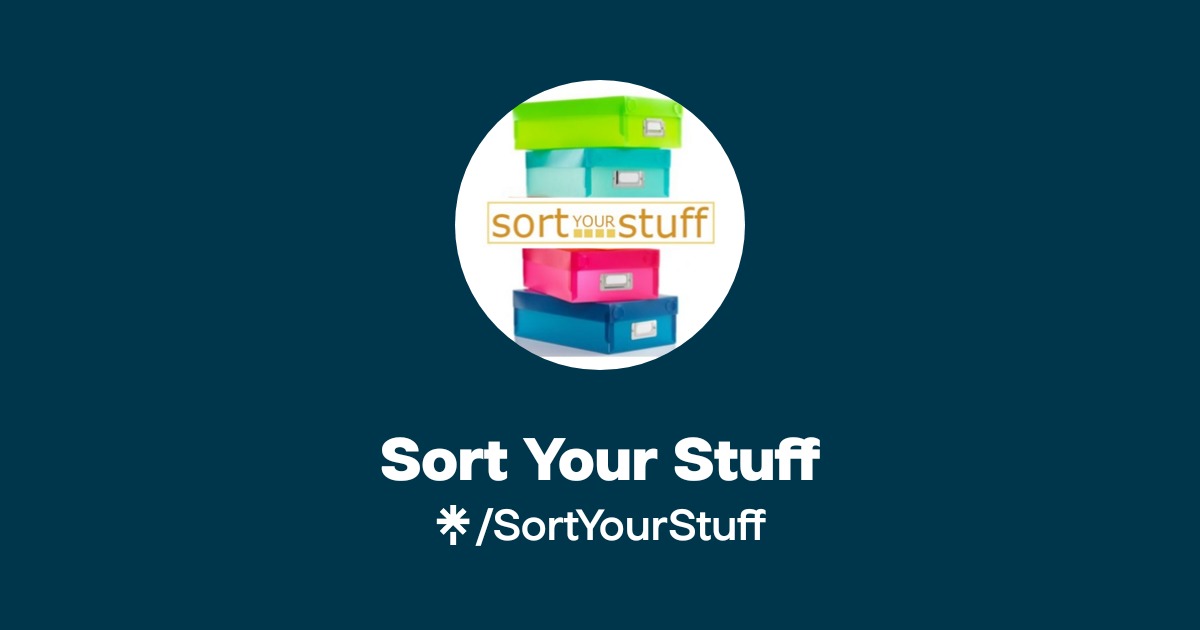 Sort Your Stuff Official: Instagram, Facebook | Linktree
