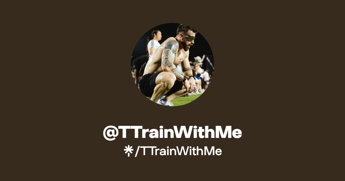 TTrainWithMe | Instagram | Linktree