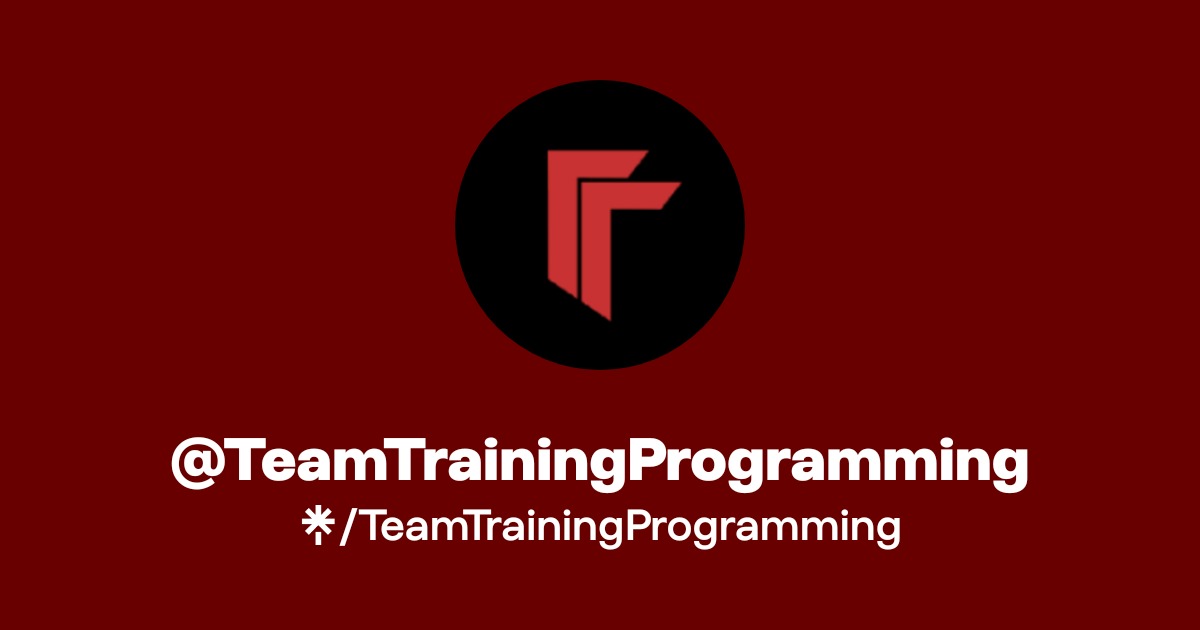@TeamTrainingProgramming | Linktree
