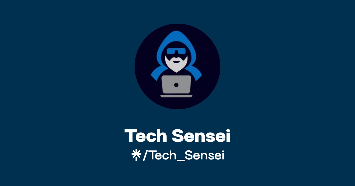 Tech Sensei | Instagram | Linktree