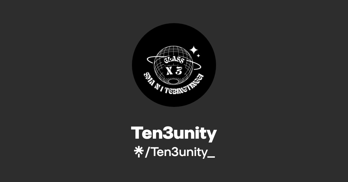 Ten3unity - Listen on Spotify - Linktree