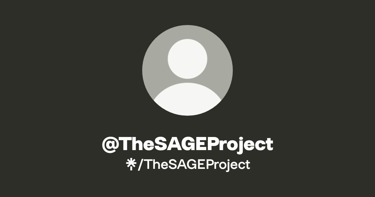 @TheSAGEProject | Linktree