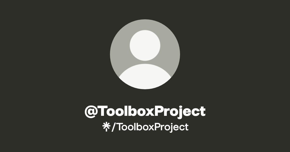 @ToolboxProject | Linktree