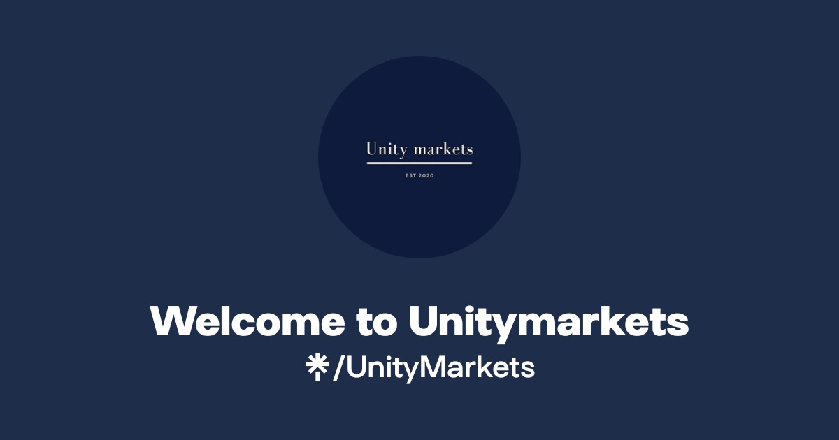 Welcome to Unitymarkets | Instagram | Linktree