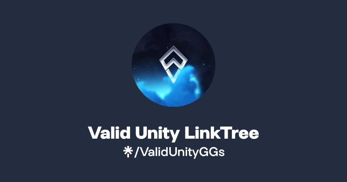 Valid Unity LinkTree | Twitter | Linktree