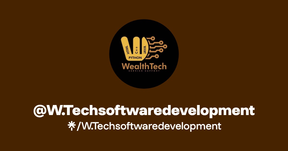 W.Techsoftwaredevelopment | Instagram | Linktree