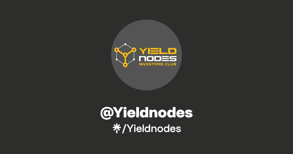 Yieldnodes | Instagram, Facebook | Linktree