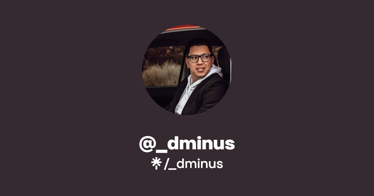 _dminus - Listen on YouTube, Spotify, Apple Music - Linktree