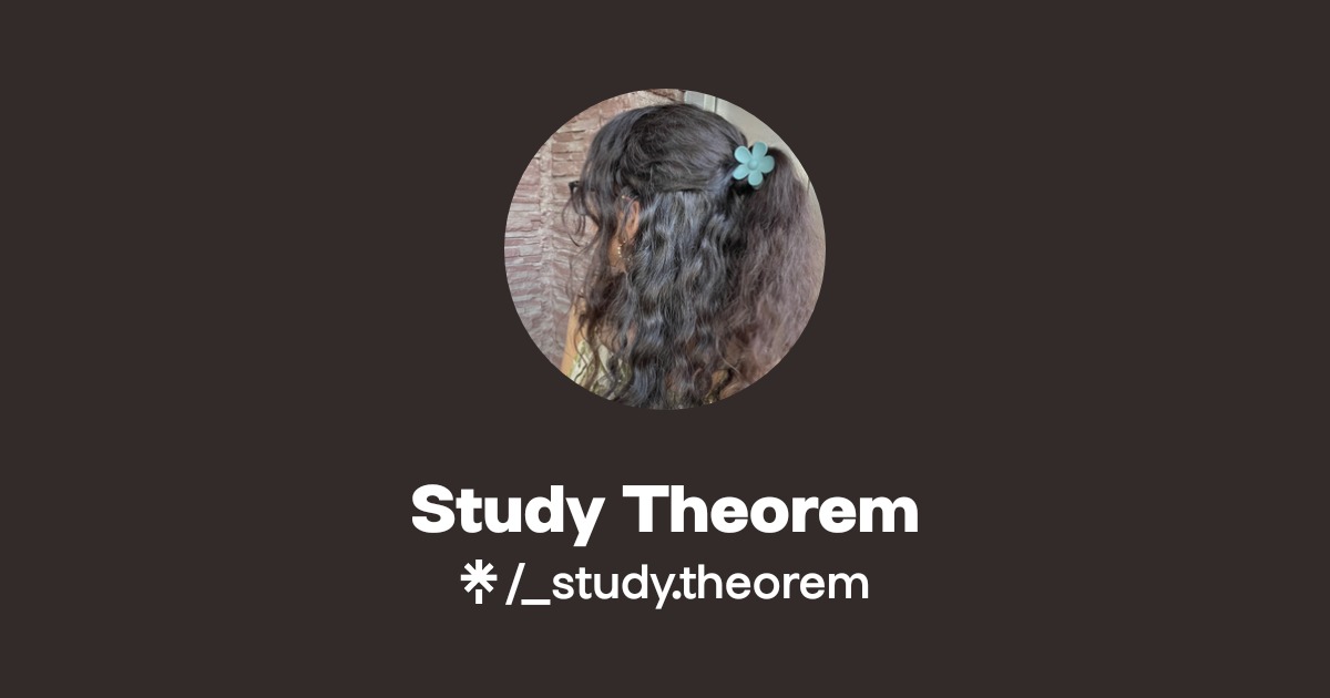 Study Theorem | Linktree