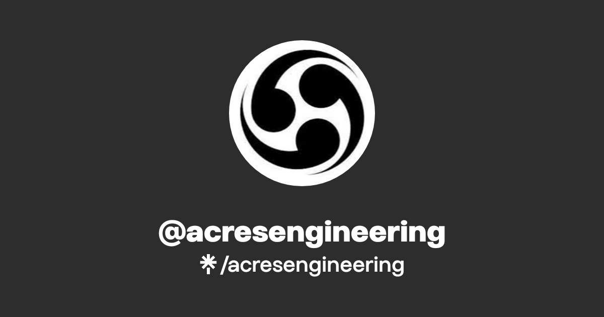 acresengineering | Twitter, Instagram, Facebook | Linktree