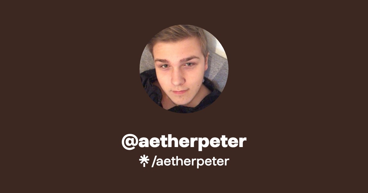 aetherpeter | Instagram, Twitch | Linktree