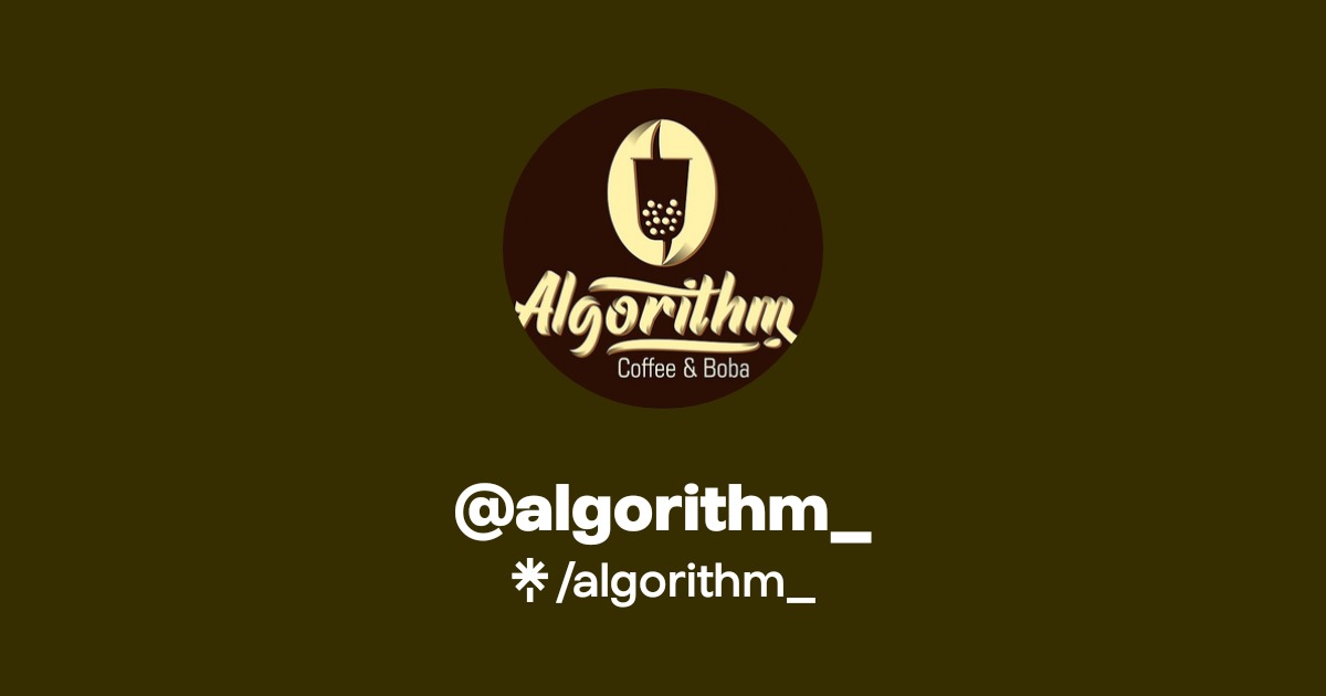 Algorithm Coffee algorithm_ | Instagram, Facebook, TikTok | Linktree