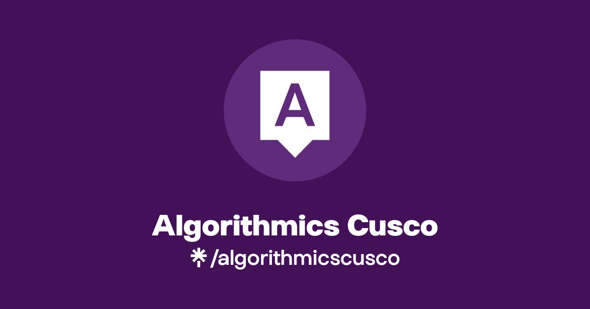 Algorithmics Cusco | Linktree