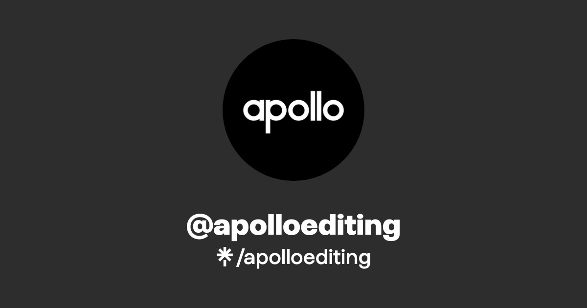 apolloediting | Twitter | Linktree
