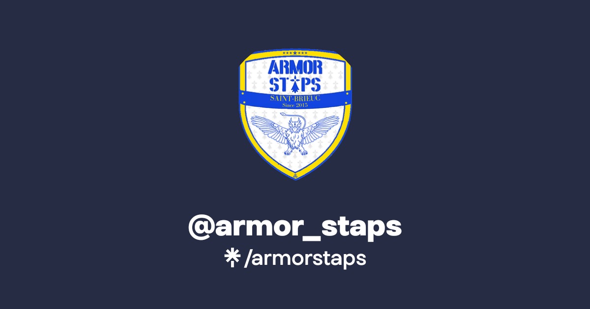 @armor_staps | Twitter, Instagram | Linktree