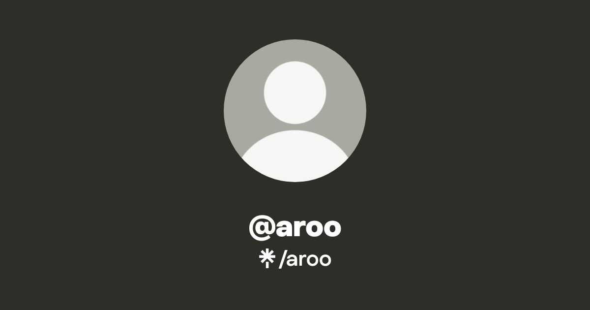@aroo | Linktree