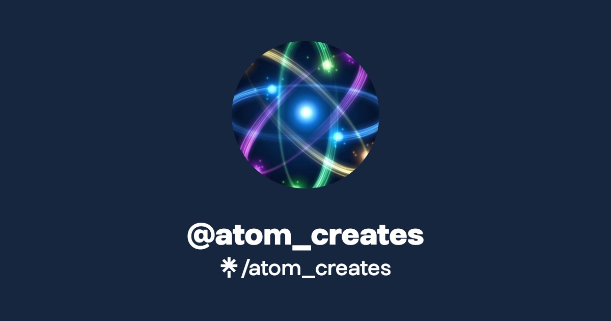 @atom_creates | Linktree