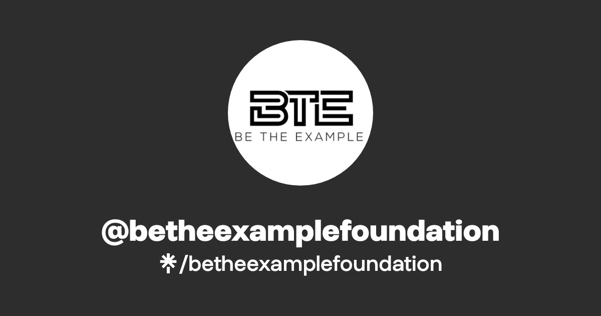 betheexamplefoundation | Instagram | Linktree