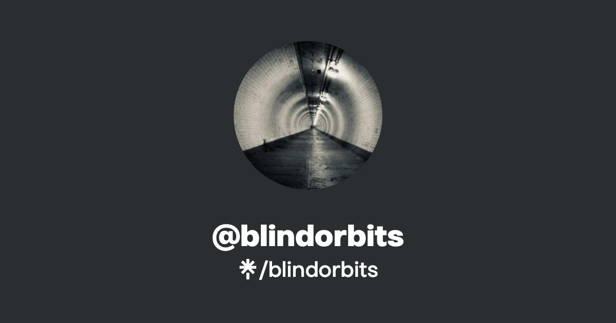 blindorbits | Instagram, Facebook | Linktree