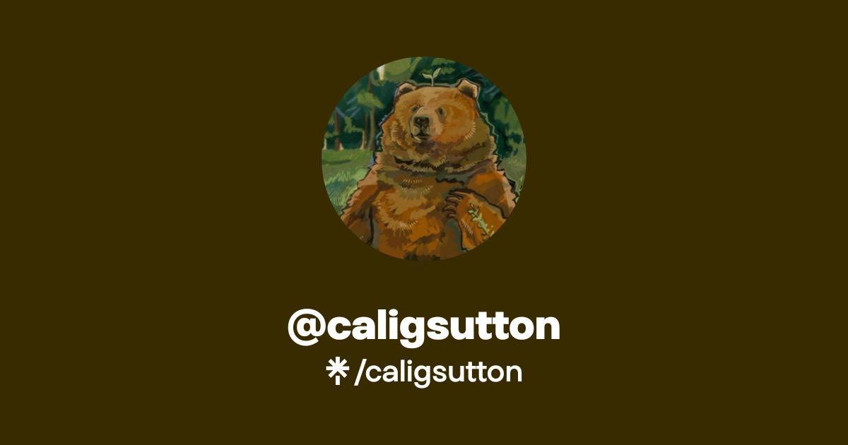 caligsutton | Instagram, Facebook | Linktree