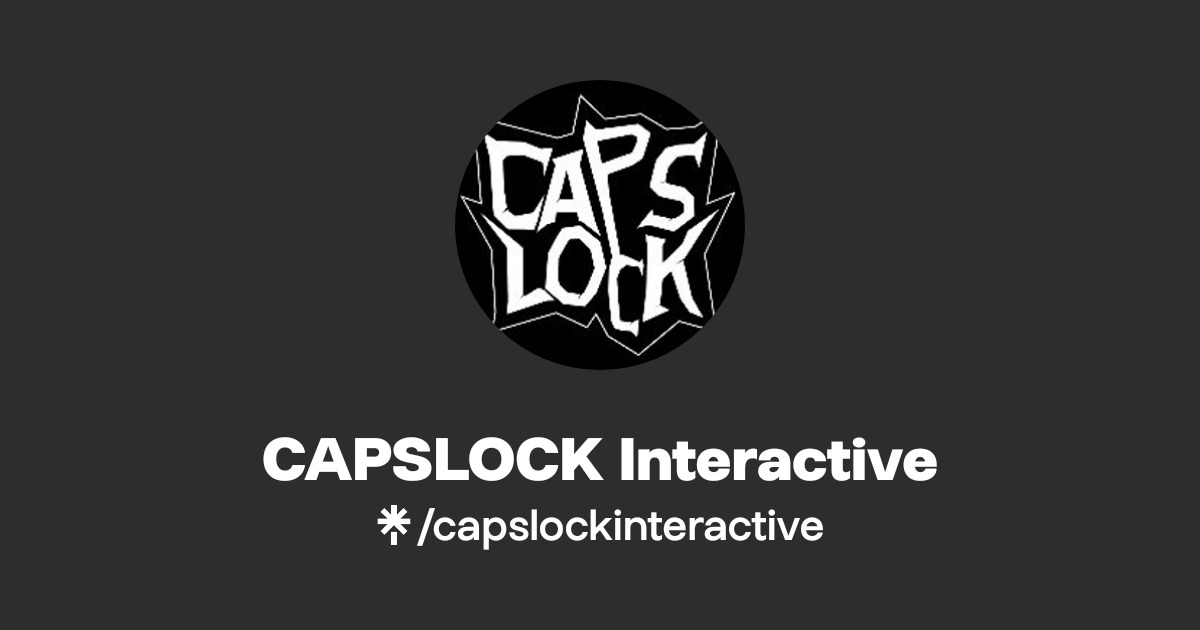 CAPSLOCK Interactive Official: TikTok, Instagram, Twitch | Linktree
