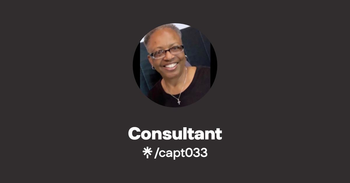 Consultant | Instagram | Linktree