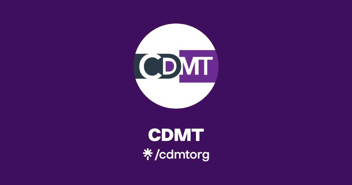 CDMT | Instagram, Facebook | Linktree