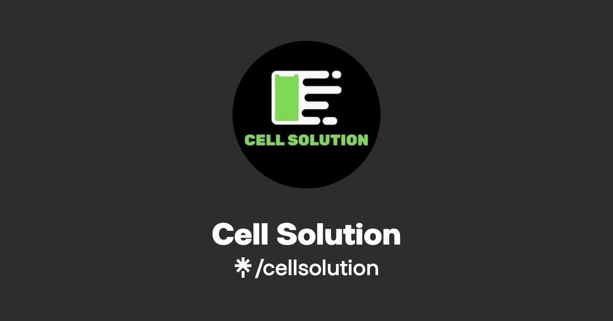 Cell Solution | Instagram | Linktree