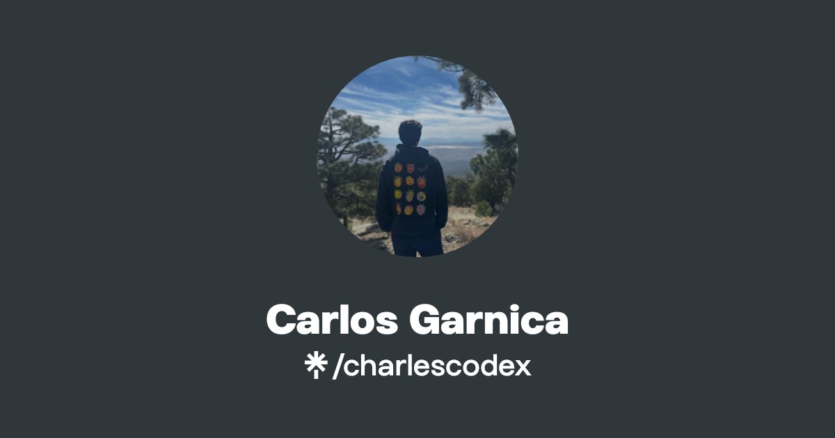 Carlos Garnica | Instagram | Linktree