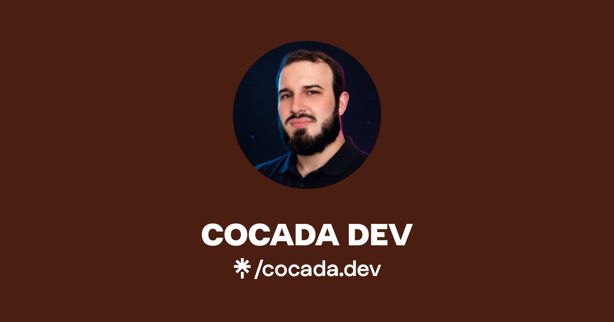 COCADA DEV | Instagram, TikTok | Linktree
