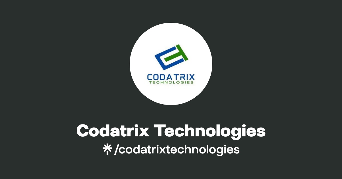 Codatrix Technologies | Instagram, Facebook, TikTok | Linktree