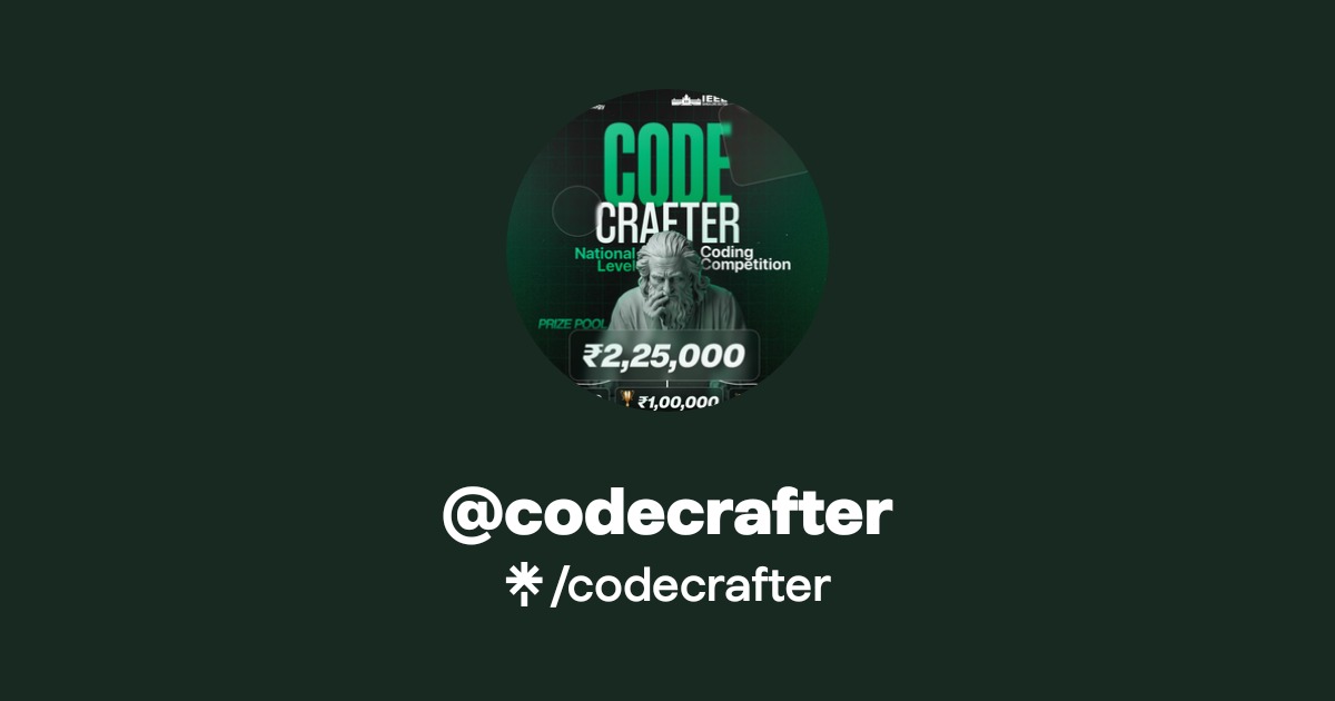codecrafter | Instagram | Linktree