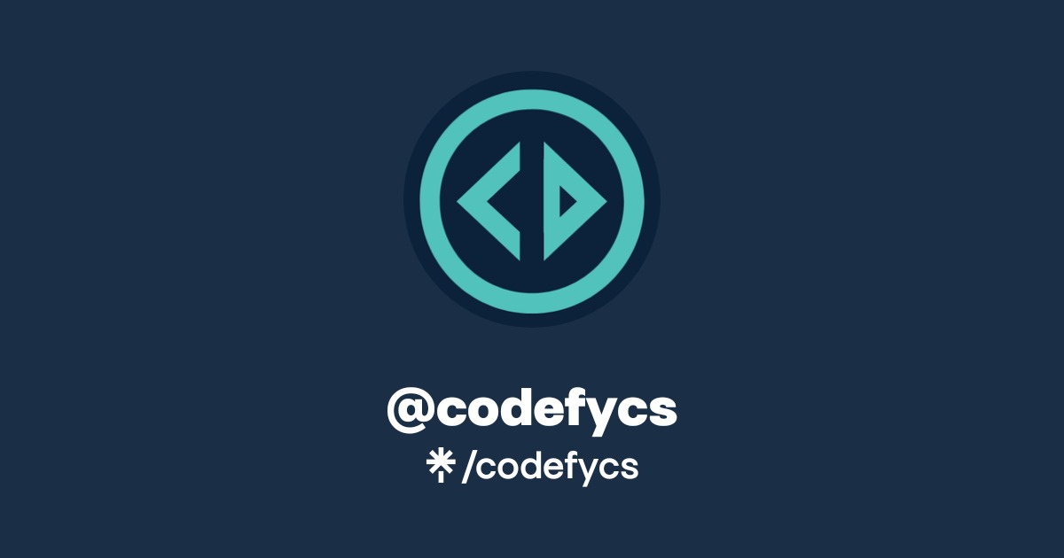 @codefycs | Linktree