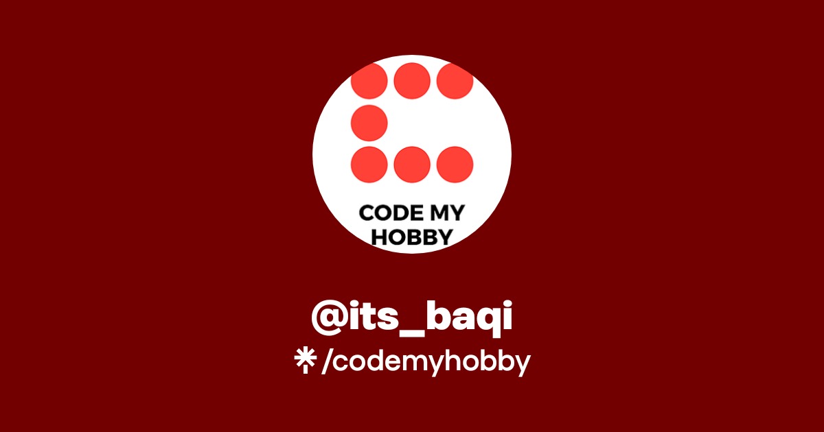 @codemyhobby | Linktree