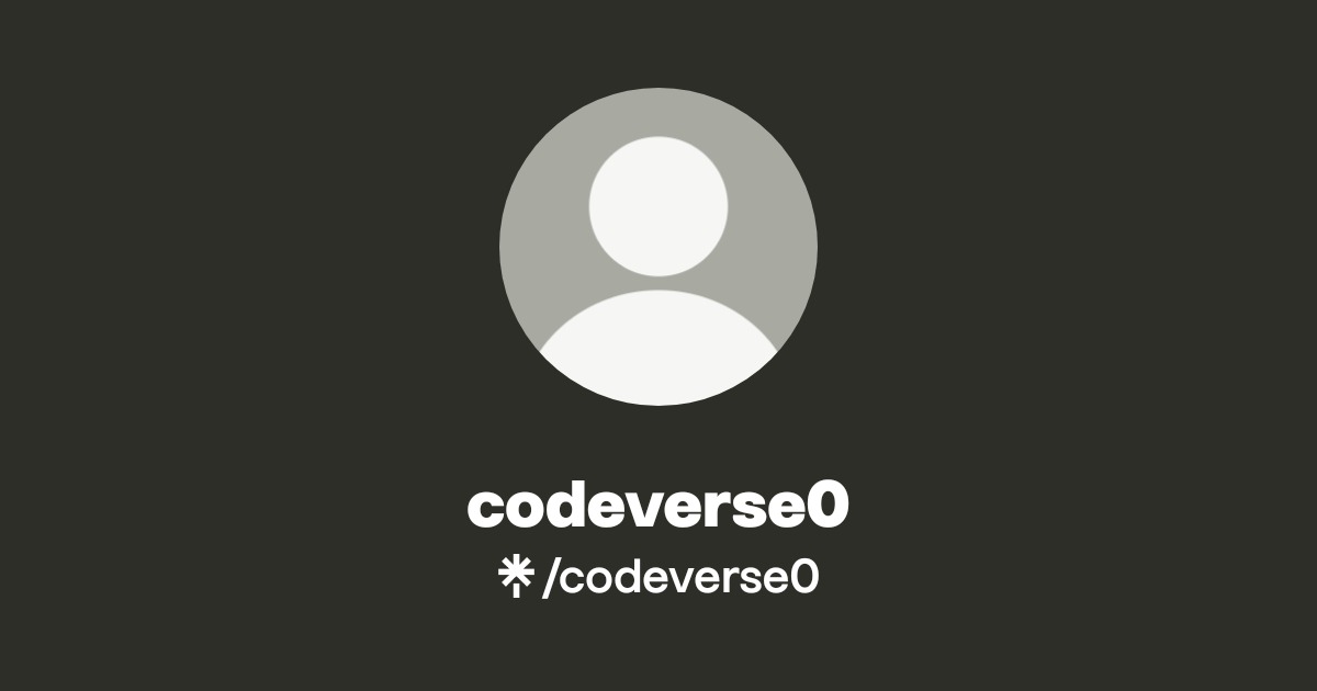codeverse0 | Instagram | Linktree