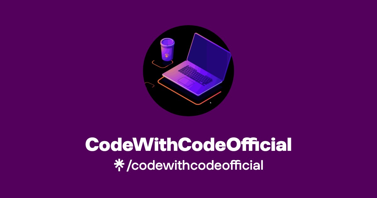 CodeWithCodeOfficial | Facebook | Linktree