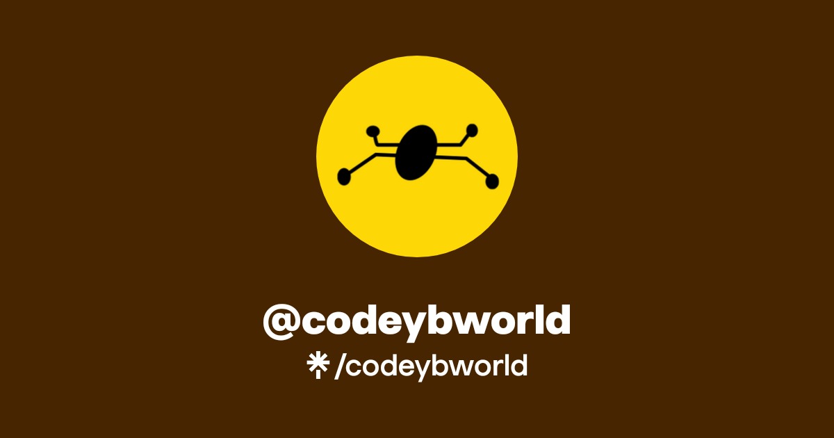 codeybworld | Facebook | Linktree