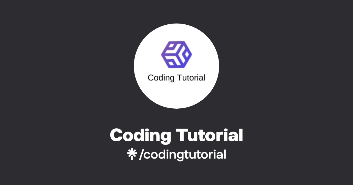 Coding Tutorial | Linktree