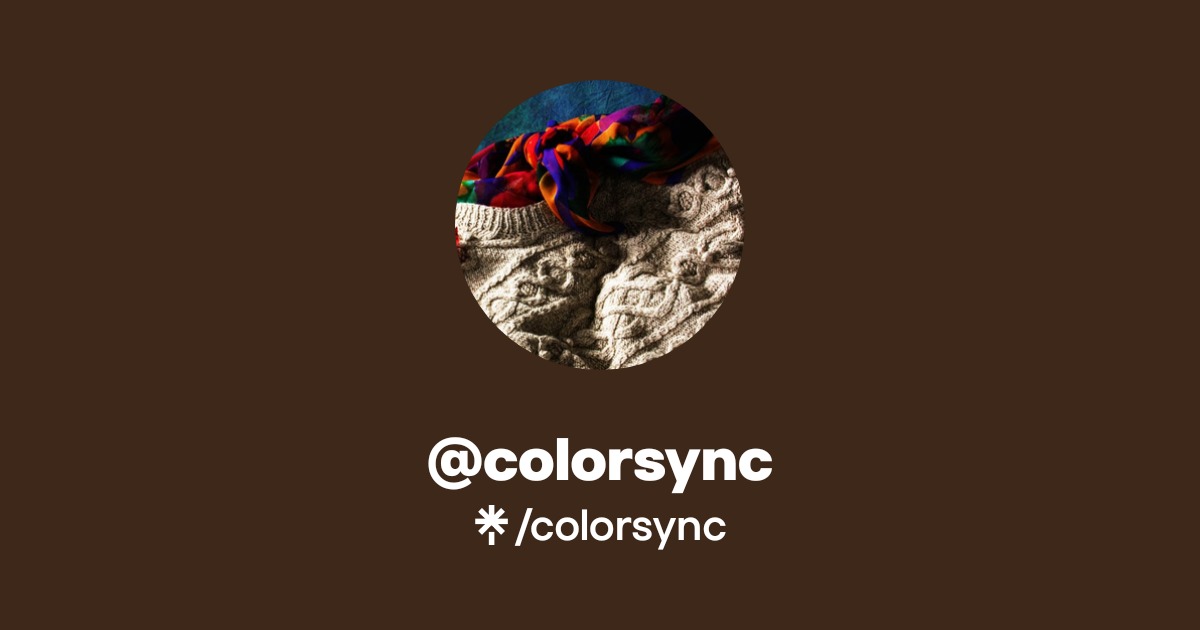 colorsync Official: Twitch, Twitter | Linktree