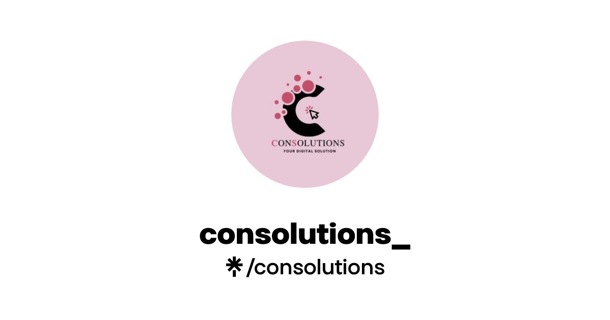 consolutions_ | Instagram, Facebook, TikTok | Linktree