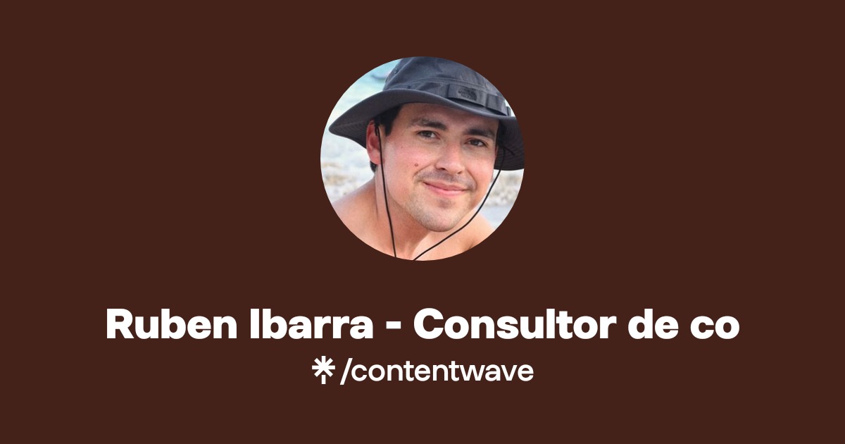 Ruben Ibarra - Consultor de co | Instagram, TikTok | Linktree