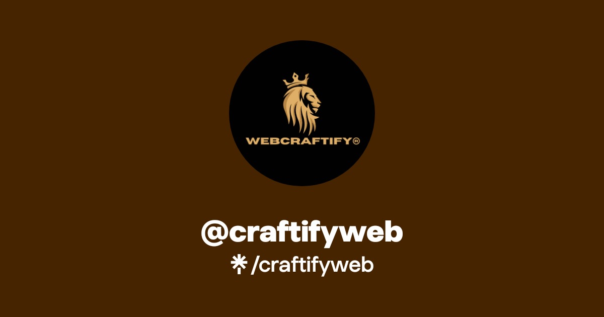 Craftify Logo craftifyweb | Twitter, Instagram | Linktree