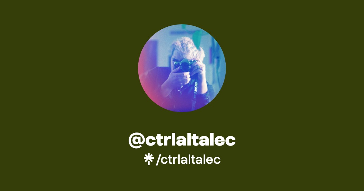 ctrlaltalec | Instagram, TikTok | Linktree