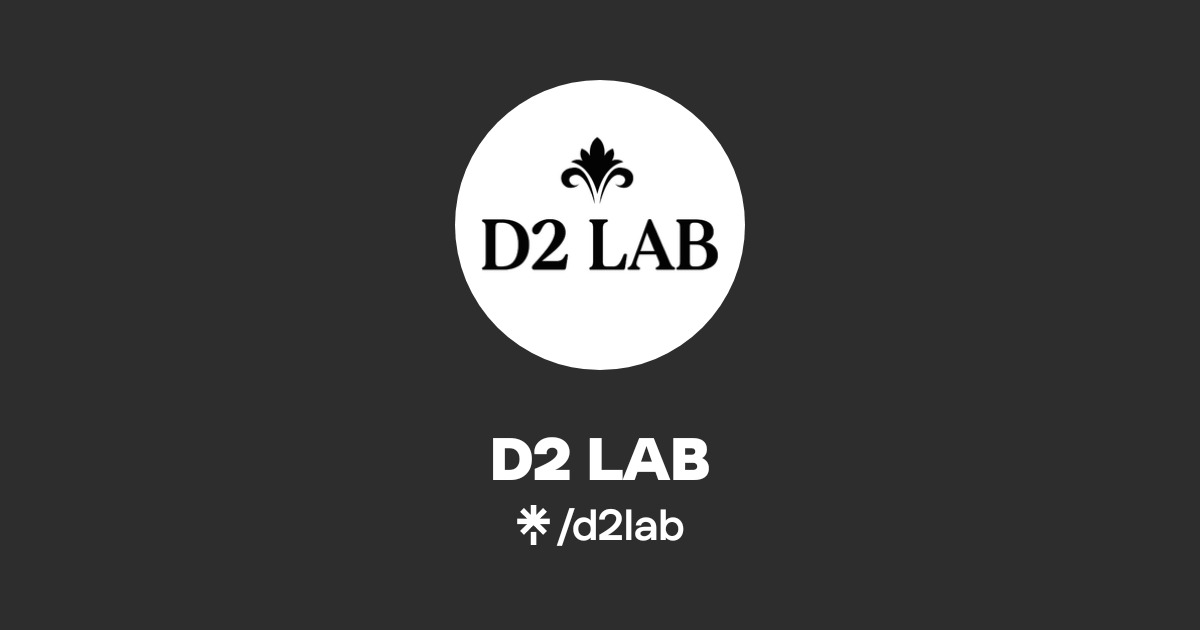 D2 LAB | Instagram, Facebook | Linktree