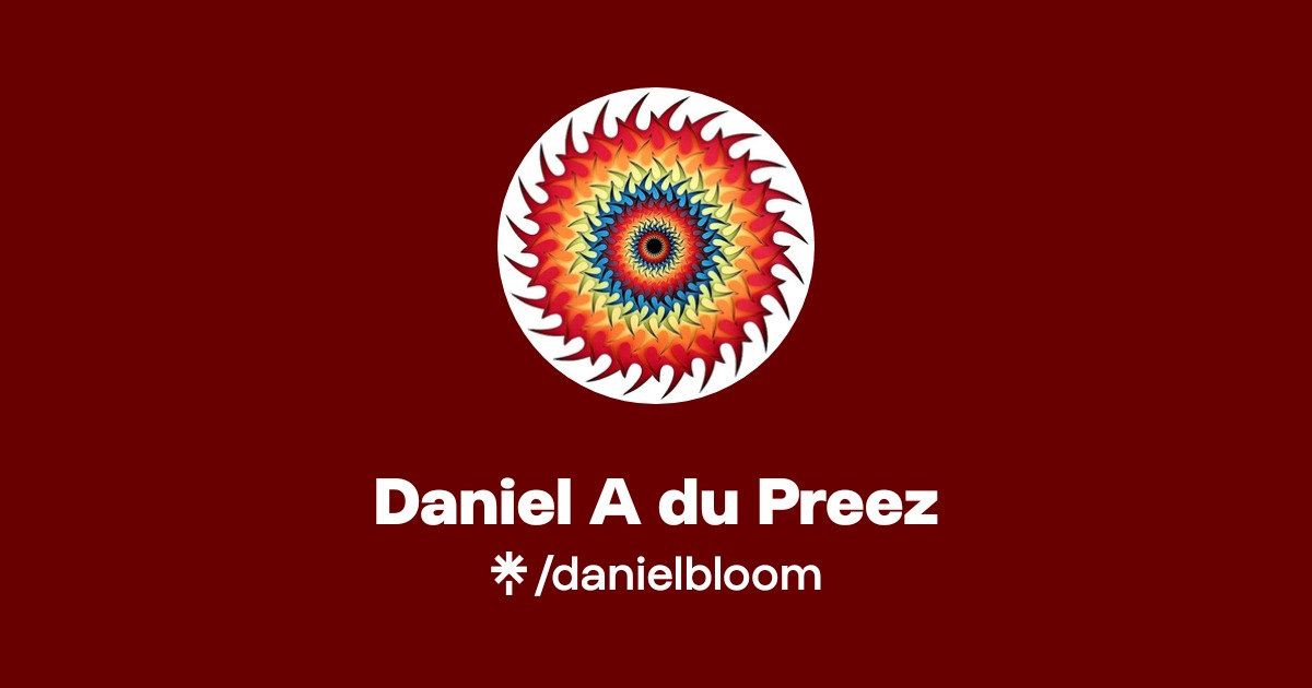 Daniel A du Preez | Instagram, Facebook | Linktree