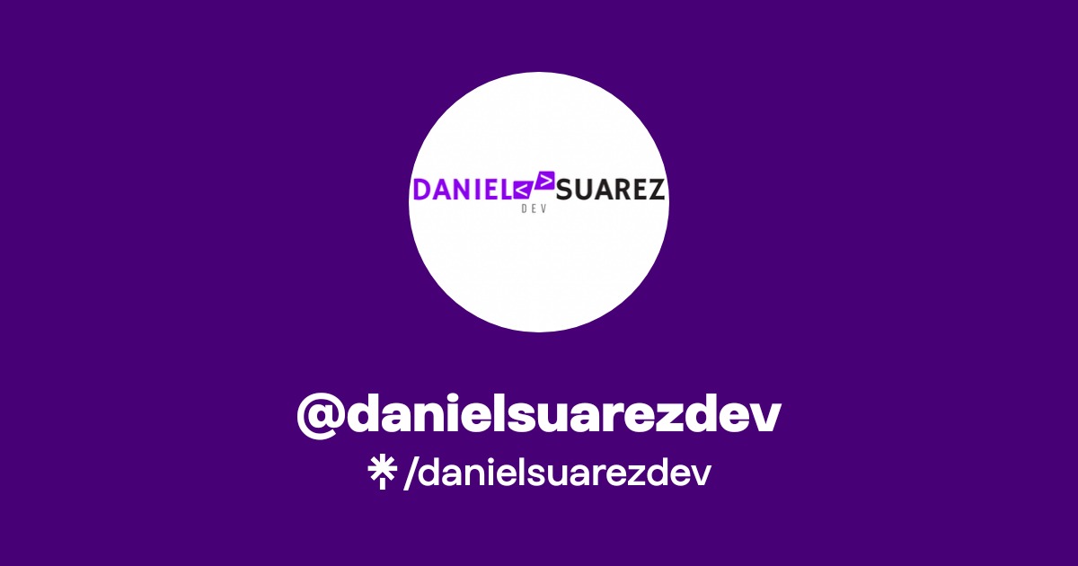 @danielsuarezdev | Linktree