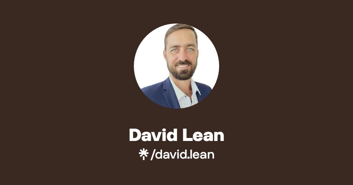 David Lean | Instagram, Facebook, TikTok | Linktree