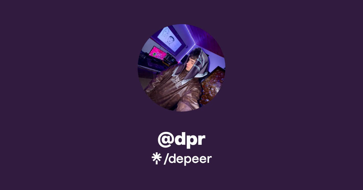 @dpr | Instagram | Linktree