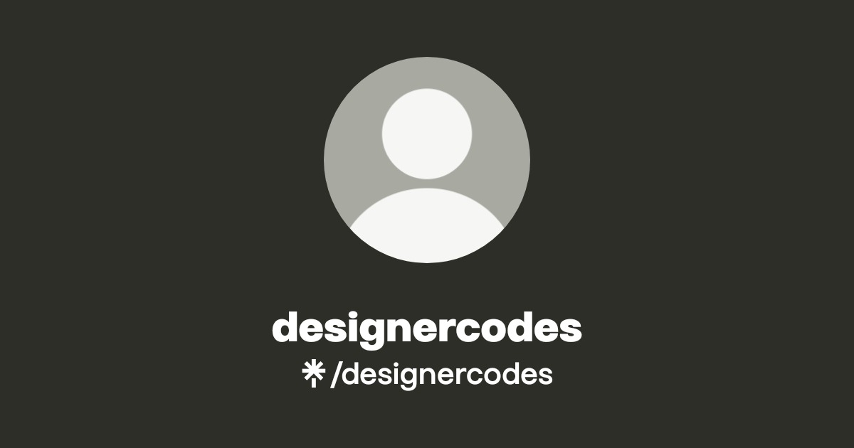designercodes | Instagram | Linktree